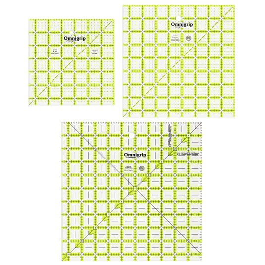 RN65105S|Omnigrid Omnigrip Non-Slip Square Ruler Value Pack (6-1/2