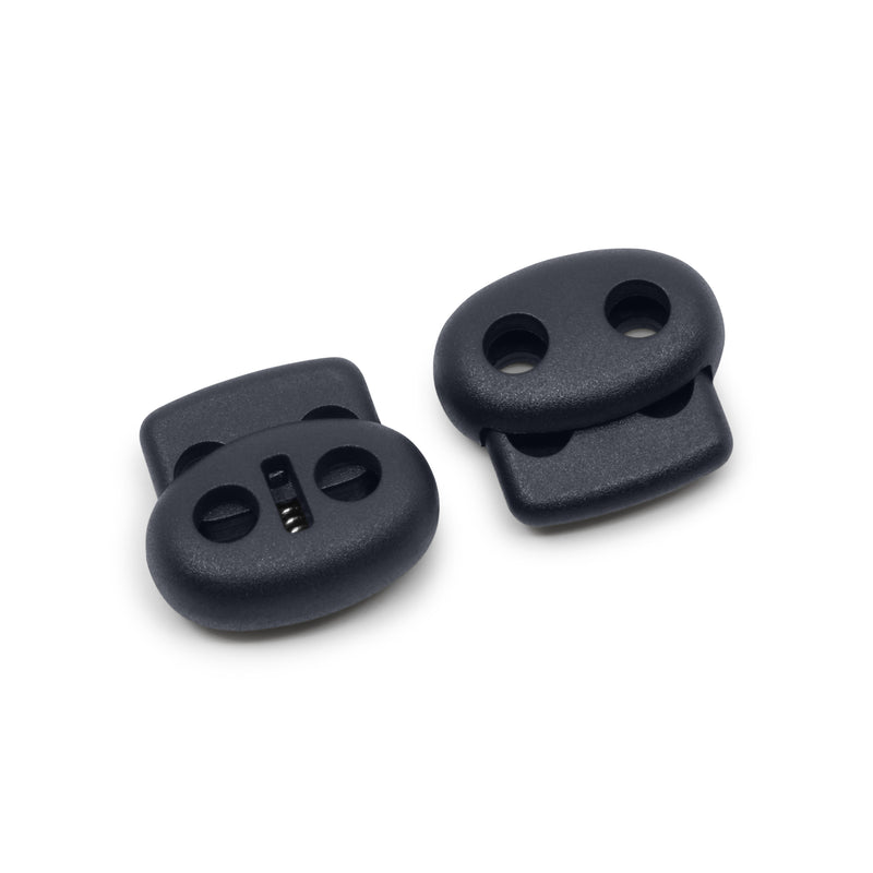 Load image into Gallery viewer, 468-3|Dritz Cord Locks &amp; Stops, Navy, 2 pc