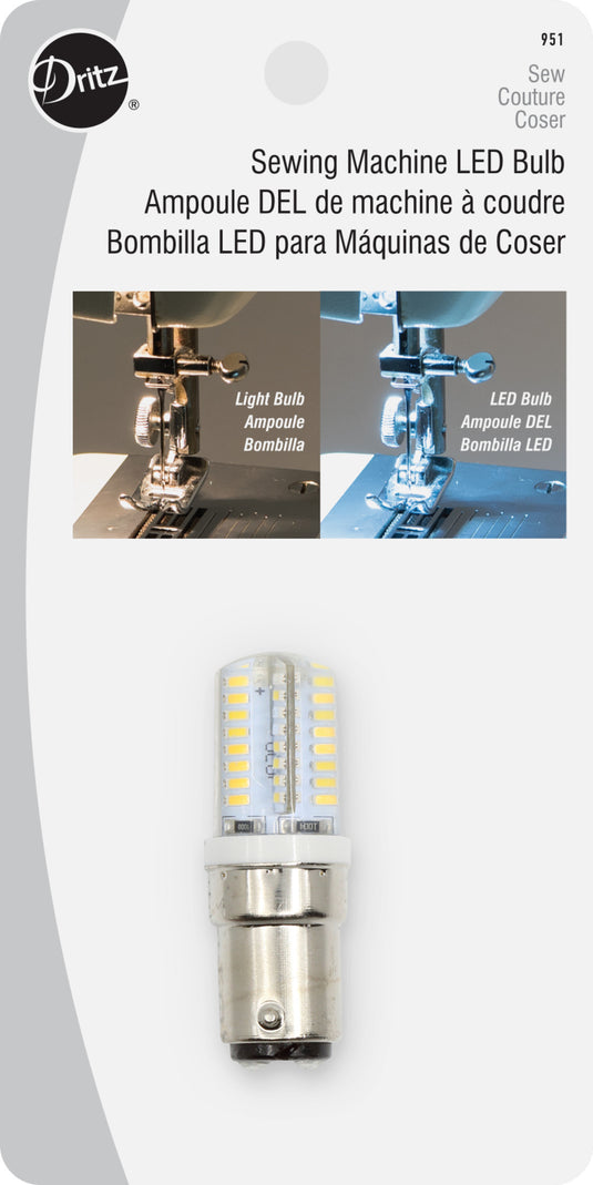 951|Dritz Sewing Machine LED Light Bulb with Push-In Base