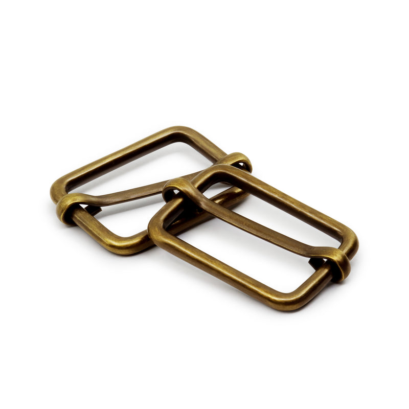 Load image into Gallery viewer, 726-38|Dritz 1" Adjustable Slide Buckles, Antique Brass, 2 pc