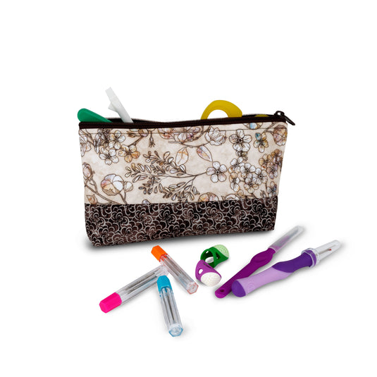 Z10456|Dritz Rectangular Sewing Basket with Zippered Case, Medium