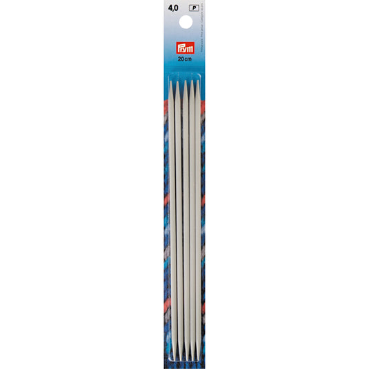 191492|Prym 8" Double Point Aluminum Knitting Needles, 4mm