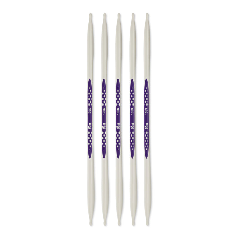 Cargue la imagen en el visor de la galería, 57056|Prym 8" Ergonomic Double Point Knitting Needles, US 10 (6mm)