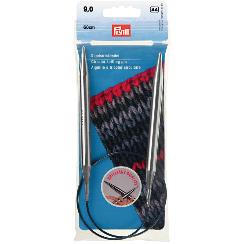 Load image into Gallery viewer, 212222|Prym 24" Circular Brass Knitting Needles, 9mm