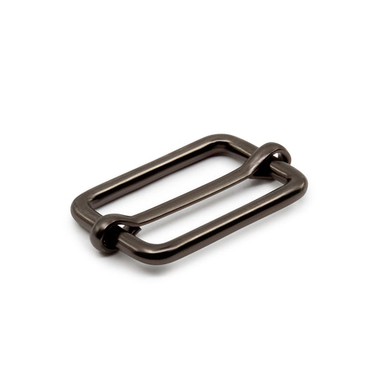 BK148|Dritz 1" Adjustable Slide Buckles, Gunmetal, 12 pc