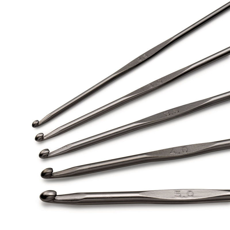 Load image into Gallery viewer, 195991|Prym Crochet Hook Set, Gunmetal, 2.5-5mm