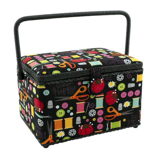 Z10051-22259|Dritz Rectangular Sewing Basket, Large