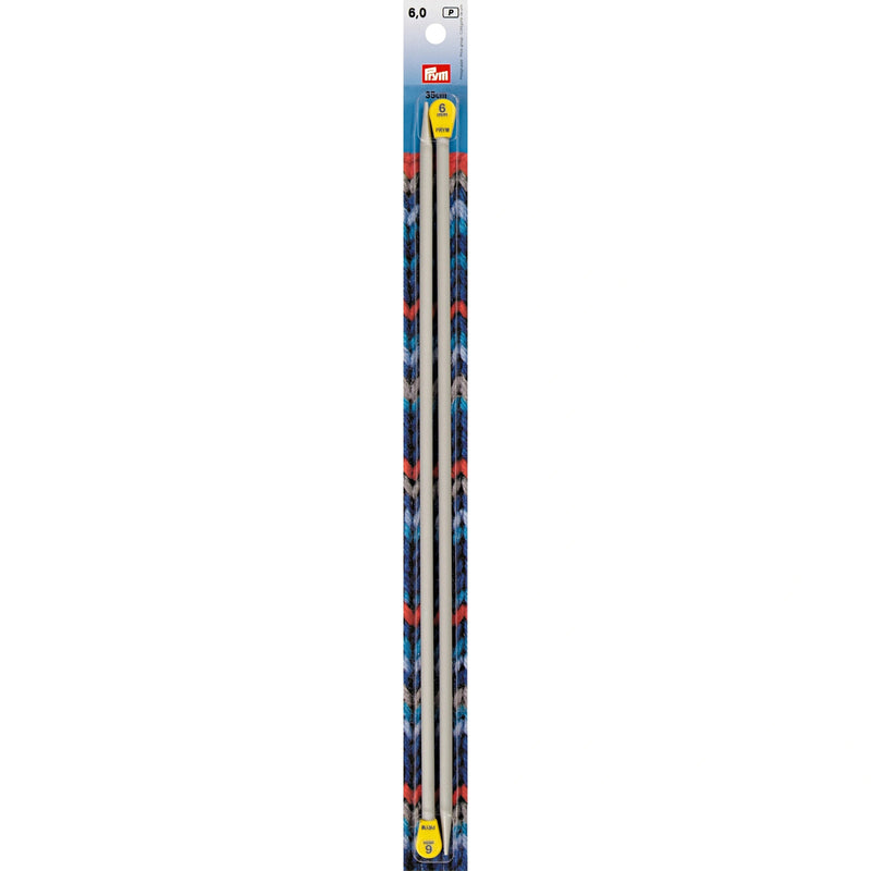 Load image into Gallery viewer, 191469|Prym 14" Single Point Aluminum Knitting Needles, 6mm