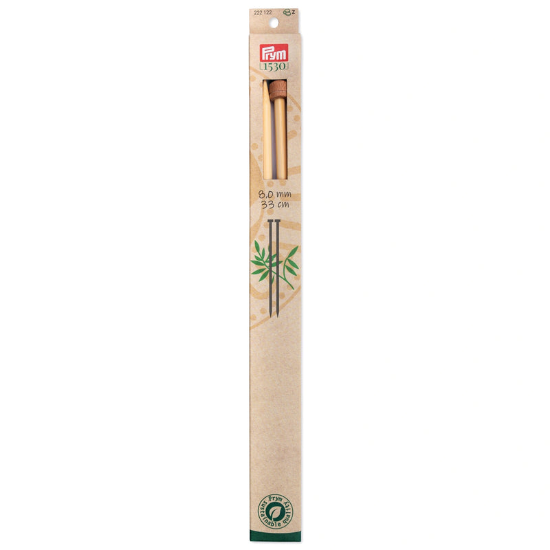 Load image into Gallery viewer, 222122|Prym 13" Single Point Bamboo Knitting Needles, 8mm