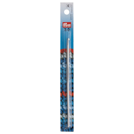195137|Prym 6" Aluminum Crochet Hook, 3mm