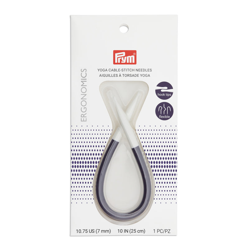Cargue la imagen en el visor de la galería, 57126|Prym 10" Ergonomic Yoga Cable-Stitch Needle, US 10.75 (7mm)