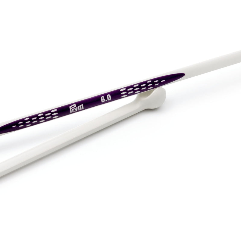 Cargue la imagen en el visor de la galería, 190308|Prym 12" Ergonomic Single Point Knitting Needles, 6mm