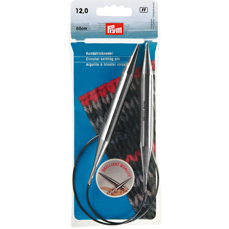 Load image into Gallery viewer, 212242|Prym 24" Circular Brass Knitting Needles, 12mm