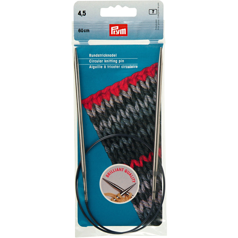 Load image into Gallery viewer, 212152|Prym 24" Circular Brass Knitting Needles, 4.5mm