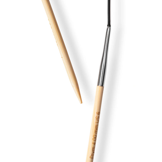 222526|Prym 16" (40 cm) Circular Bamboo Knitting Needles, US 6 (4 mm)