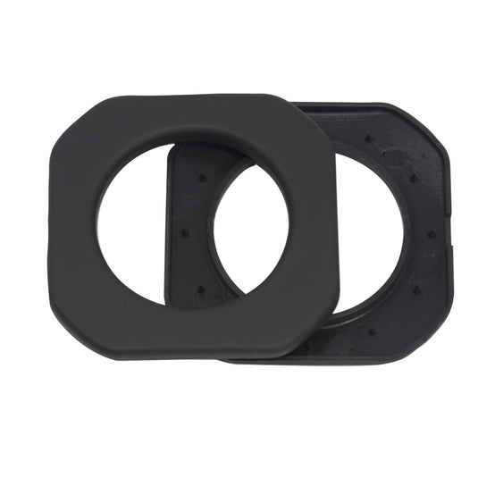 44398|Dritz 1-9/16" Square Plastic Curtain Grommets, Matte Black, 8 Sets