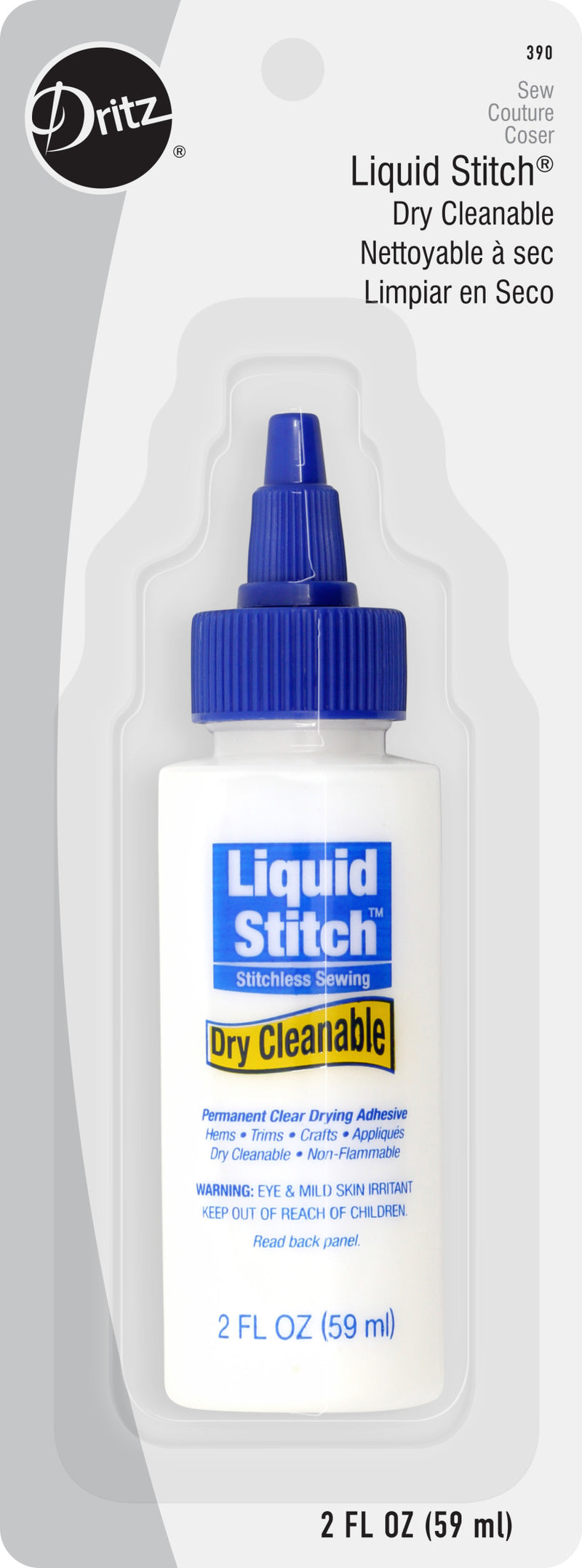 Load image into Gallery viewer, 390|Dritz Liquid Stitch Permanent Fabric Adhesive, Dry Cleanable, 2 fl. oz.
