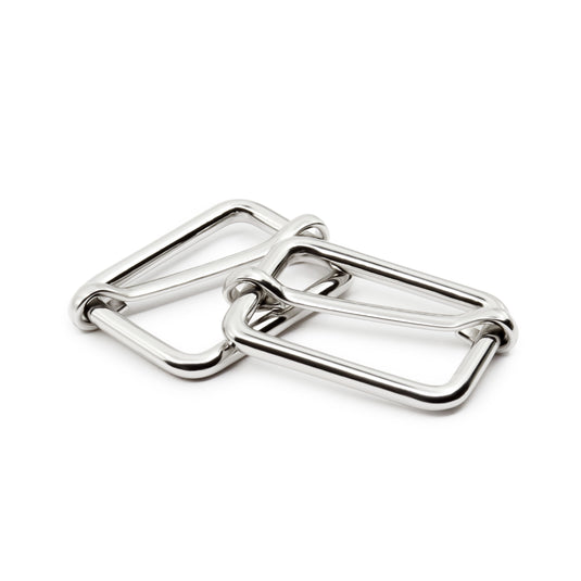 726-65|Dritz 1" Adjustable Slide Buckles, Nickel, 2 pc