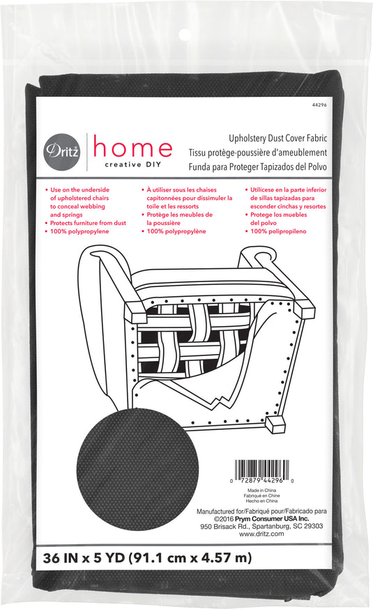 44296|Dritz Upholstery Dust Cover Fabric, 5 yd